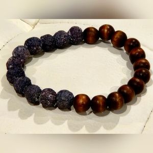 Men's bracelet Lava & Wood